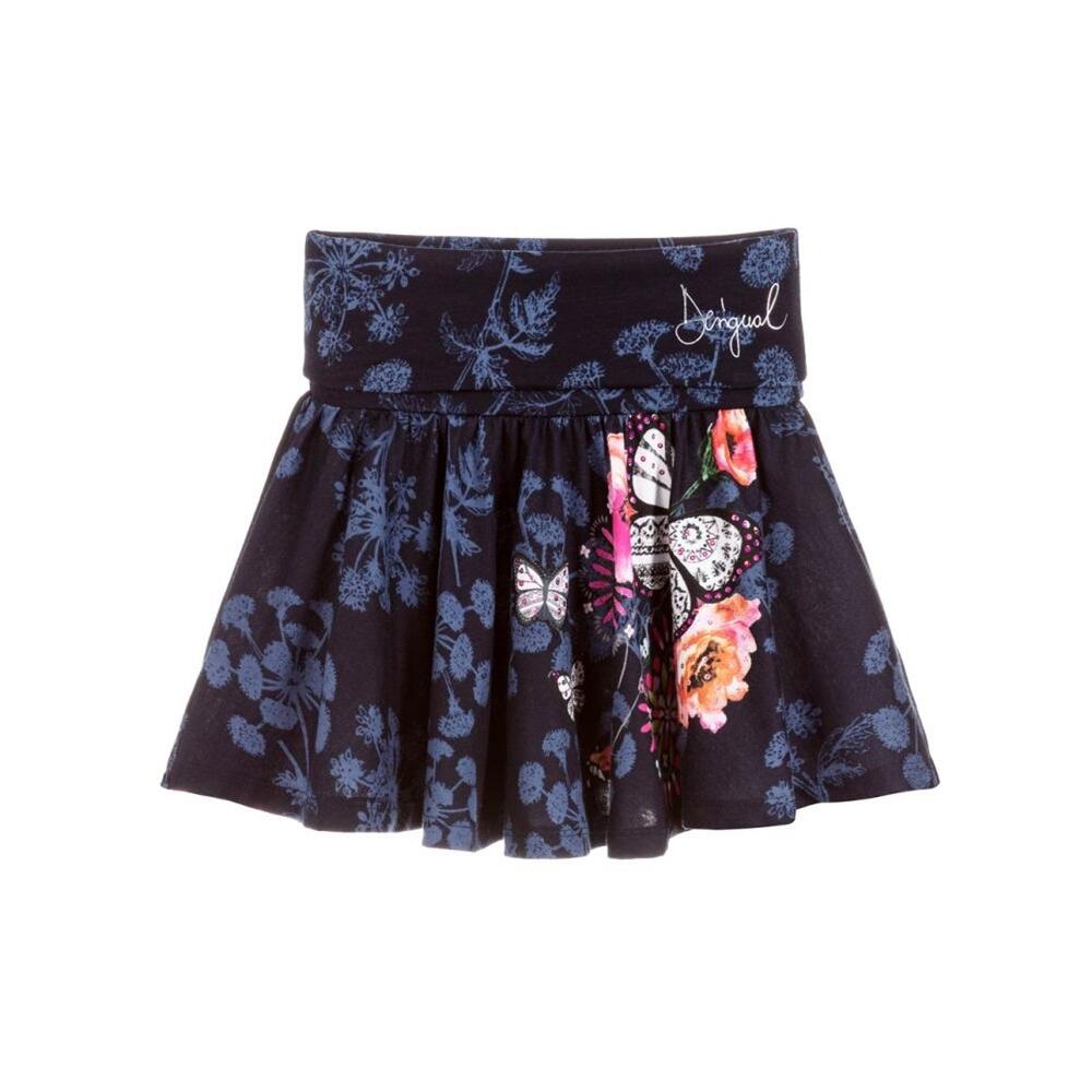 DESIGUAL NWT $45 Phoenix Girls Embellished Skirt Size 5/6 (See Measurements)